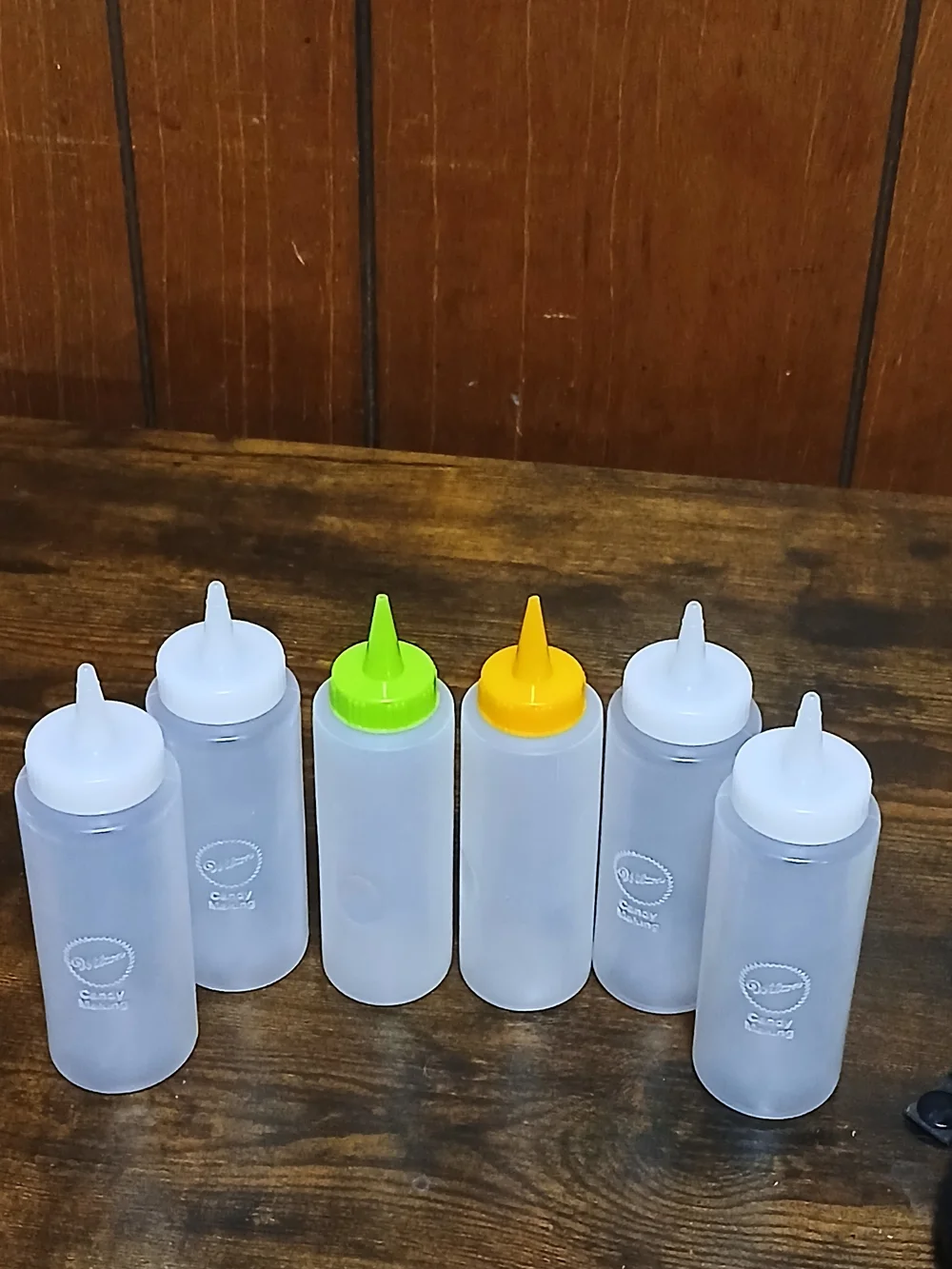 ​Wilton Candy Making Squeeze Bottles - Set of 6 Melted Chocolate Decorating